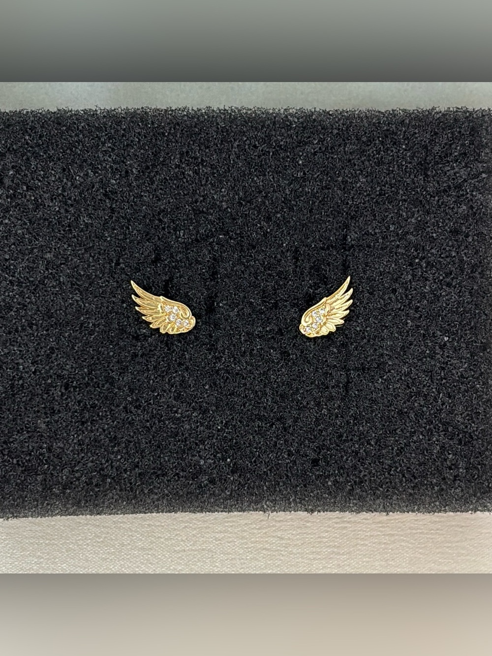 Small Angel wings Stud Earrings for Men Women Streetwear Punk Hip Hop Unisex